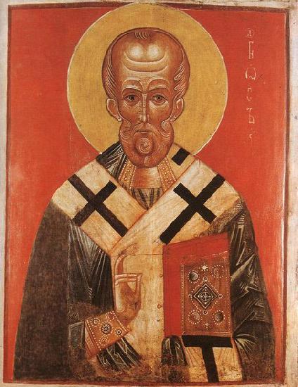 unknow artist Icon of St Nicholas oil painting picture